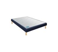 Sommier Merinos PENCIL CONFORT FERME 2 90x190 Bleu Nuit Chiné