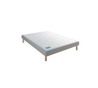 Sommier tapissier Pencil medium gris clair - 160x190