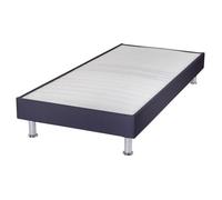 Sommier Tapissier + Pieds Omega Volcan 70x190 Lattes Bois - H.15 Cm - Made In France Multicolore