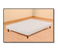Sommier tapissier renforcé Hevea Selection - 140x190 cm - 10 lattes rigides - beige