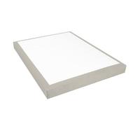 Sommier tapissier Sisal 140x190 cm Epaisseur 18 cm Beige (pieds non inclus)