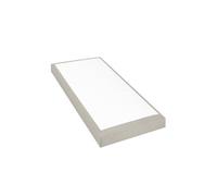 Sommier tapissier SISAL 90x190 cm - Epaisseur 18 cm - Beige (pieds non inclus)