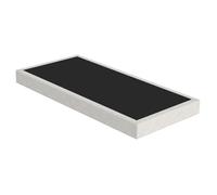 EBAC Literie Sommier tapissier SR15 Beige 90x200 Lattes Bois Massif - H.15 cm - Made in France