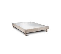 Sommier Tapissier Tissu Beige brun 150x190 H29cm