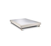 Sommier Tapissier Tissu Beige clair 160x200 H29cm