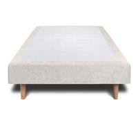Sommier Tapissier Tissu Beige clair 90x200 H29cm Beige clair G