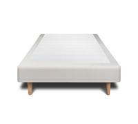 Sommier Tapissier Velours Gris clair 80x200 H29cm