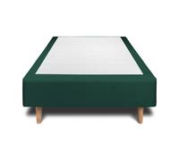Sommier Tapissier Velours Vert 100x200 H35cm
