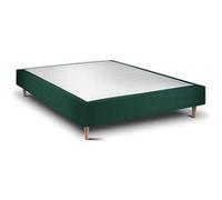 Sommier Tapissier Velours Vert 150x200 H35cm Vert G