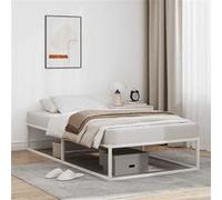 Sommier vidaxl 100x200 cm 1 hauteur 32.5 cm blanc