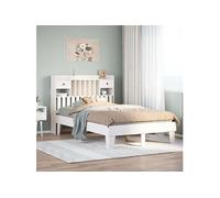 Cadre de Lit sans Matelas Adulte Sommier à Lattes Chambre Bois Pin Massif vidaXL