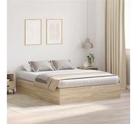 Sommier vidaxl 160x200 cm 2 hauteur 31.5 cm Marron G