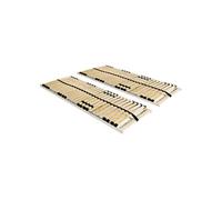 vidaXL Sommiers à lattes 2 pcs, 28 lattes, 7 zones, 70x200 cm