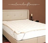 Somnhavn Surmatelas en Laine mérinos Biologique, 100% Laine Naturelle, hypoallergénique, Doux et épais, pour Toutes Les Saisons, Fait à la Main et respectueux de l'environnement, 160x200