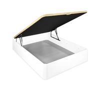 Somnia - Canapé inclinable Super renforcé Grande capacité avec Couvercle Respirant, Coins arrondis, 90 x 200 cm, Blanc