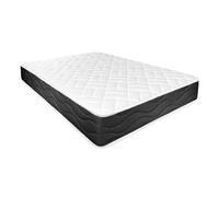 Somnia Descanso Bombay Matelas viscoélastique réversible, Ergonomique, Confort et dureté optimales, Anti-acariens, Anti-bactéries et hypoallergénique, 135 x 180 cm
