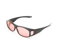 SomniLight FL-41 Lunettes de sensibilité à la lumière fluorescente, photophobie et migraines (style ajusté), noir, Medium