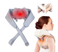 Somnilys Masseur - 2025 Somnilys Masseur Cervical Shiatsu Chauffant - Relâchez Les Tensions En 10 Min/Jour, Masseur Dos Et Cervicales Electrique, Intensité Réglable (Gris)