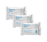 SomnoSept Lot de 3 paquets de 72 lingettes nettoyantes pour masque CPAP sans parfum