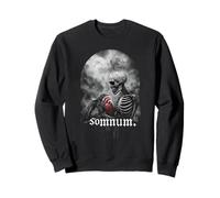 Somnum Squelette Tenant Un cœur Gothique Art de la Mort Sweatshirt