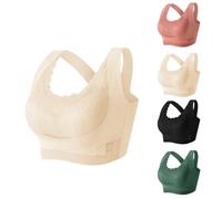 Somoth Lymphvity Detoxification and Shaping & Powerful Lifting Bra, Somoth Bra, Smooth Lifting Bra, Wireless Lift Up Bra for Women (Peau,2XL)
