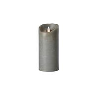 Sompex 35705 Flame Bougie LED en cire véritable, télécommande Bar et minuterie intégrée, gris, 0 x 8 x 108 cm