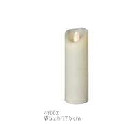 Sompex 48002 Bougie LED Multi, Echtwachs, Ivoire, Ø5 cm, H 17,5 cm