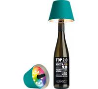 Sompex Top 2.0 14 cm Lampe de table à LED pour bouteille, turquoise