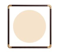 Somsiwey Cadre Photo Chinois carré, Cadre en Bois Massif Haute Transparence, Cadre de Document de Certificat en Bois pour Montage Mural(A,33x33cm)