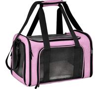 Somstyle Sac de voyage de luxe pour chat ou chien - 50 x 34 x 34 cm - Max 11 kg - Sac de transport - Banque - Rose