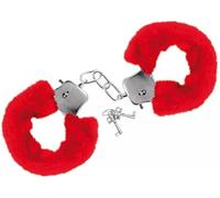 SoMulti Menottes Érotiques avec Fourrure Rouge, Accessoire pour Adultes