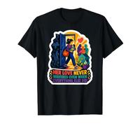 Son Amour n'a jamais vacillé T-Shirt Graphique avec Valeur, Homme, Noir, XL