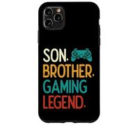 Son Brother Gaming Legend Retro Gamer Garçons Enfants Jeunes Hommes Coque pour iPhone 11 Pro Max
