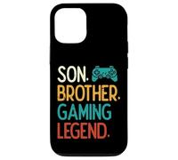 Son Brother Gaming Legend Retro Gamer Garçons Enfants Jeunes Hommes Coque pour iPhone 12/12 Pro