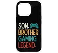 Son Brother Gaming Legend Retro Gamer Garçons Enfants Jeunes Hommes Coque pour iPhone 13 Pro
