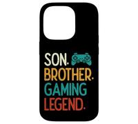 Son Brother Gaming Legend Retro Gamer Garçons Enfants Jeunes Hommes Coque pour iPhone 14 Pro