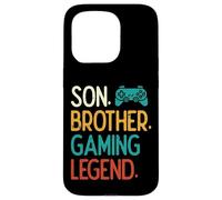 Son Brother Gaming Legend Retro Gamer Garçons Enfants Jeunes Hommes Coque pour iPhone 15 Pro