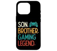 Son Brother Gaming Legend Retro Gamer Garçons Enfants Jeunes Hommes Coque pour iPhone 16 Pro