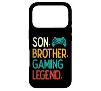 Son Brother Gaming Legend Retro Gamer Garçons Enfants Jeunes Hommes Coque pour iPhone 17 Pro