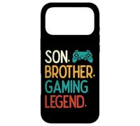 Son Brother Gaming Legend Retro Gamer Garçons Enfants Jeunes Hommes Coque pour iPhone 17 Pro Max