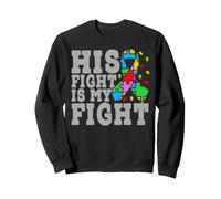 Son Combat est Mon Combat Contre l'Autisme Sweatshirt