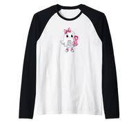 Son Combat est Mon Combat Contre Le Cancer du Sein fantôme Manche Raglan