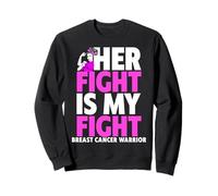 Son Combat est Mon Combat Contre Le Cancer du Sein Sweatshirt