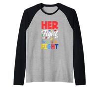 Son Combat est Mon Combat : Sensibilisation à l'Autisme Manche Raglan