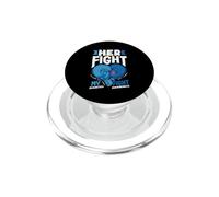 Son Combat est Mon Combat Sensibilisation au diabète DT1 de Type 1 PopSockets PopGrip pour MagSafe