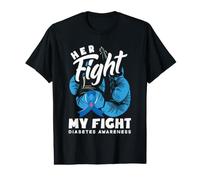 Son Combat est Mon Combat Sensibilisation au diabète DT1 de Type 1 T-Shirt Graphique avec Valeur