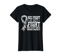 Son Combat est Mon Combat Sensibilisation au Syndrome d'Ehlers-Danlos T-Shirt Graphique avec Valeur, Femme, Noir, XL