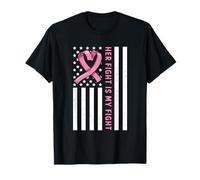Son Combat est Mon Combat Sensibilisation des Femmes au Cancer du Sein T-Shirt