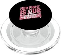 Son Combat Est Notre Combat Combattre Rose Cancer du Sein PopSockets PopGrip pour MagSafe