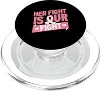 Son Combat Est Notre Combat Rose Combattre Cancer du Sein PopSockets PopGrip pour MagSafe